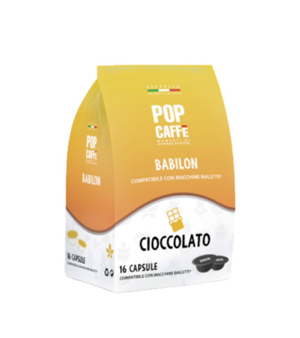 Pop Caffè 16 Capsule Babilon - Bialetti Cioccolata - Comp. con Gioia Pop Caffè 16 Capsule Babilon - Bialetti Cioccolata - Comp. con Gioia