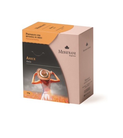 Astuccio Meridiani 125 Gr Orzo Macinato Per Moka Gusto Anice