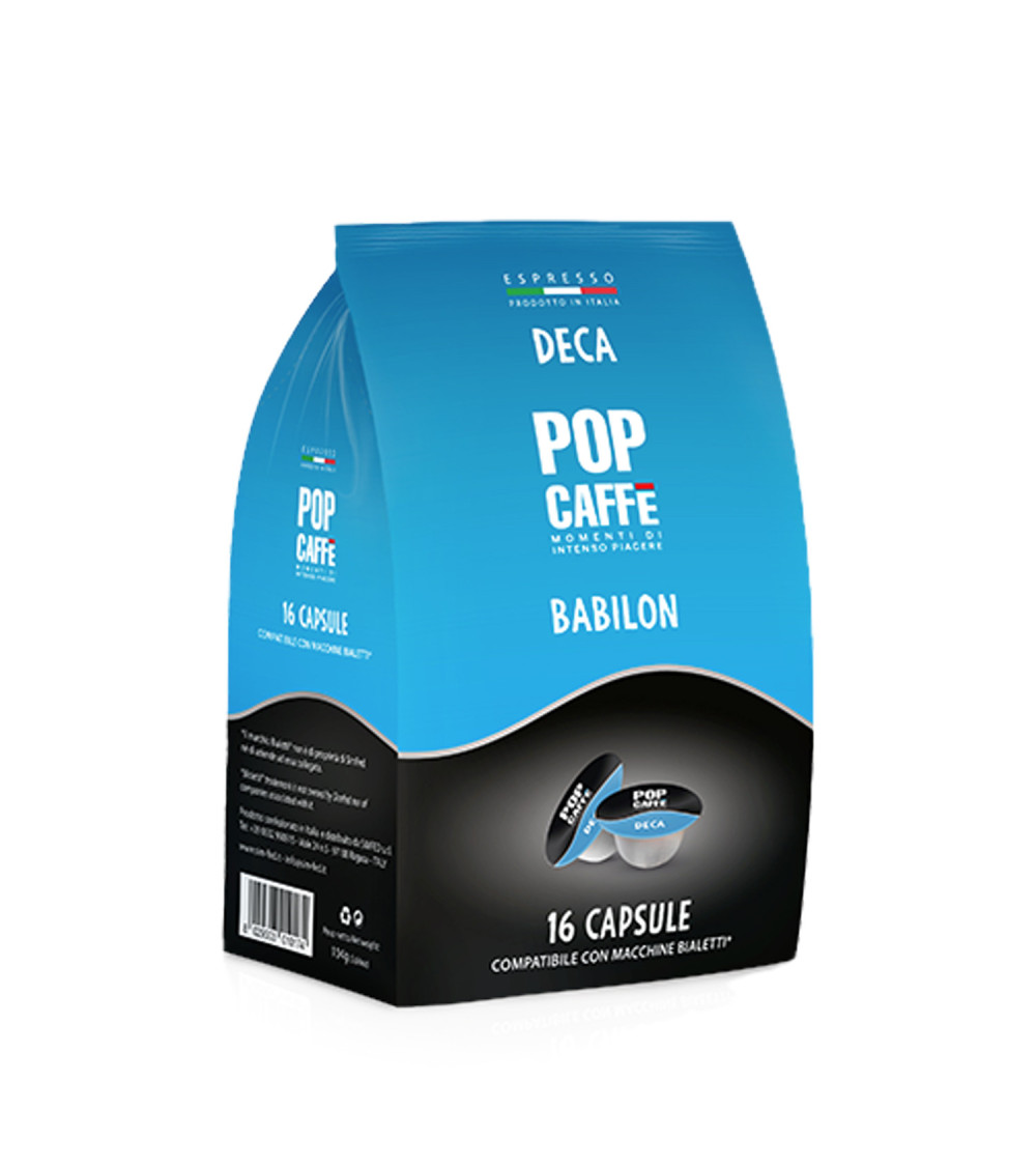 Pop Caffè 16 Capsule Babilon - Bialetti Deca Comp. con Gioia Pop Caffè 16 Capsule Babilon - Bialetti Deca Comp. con Gioia