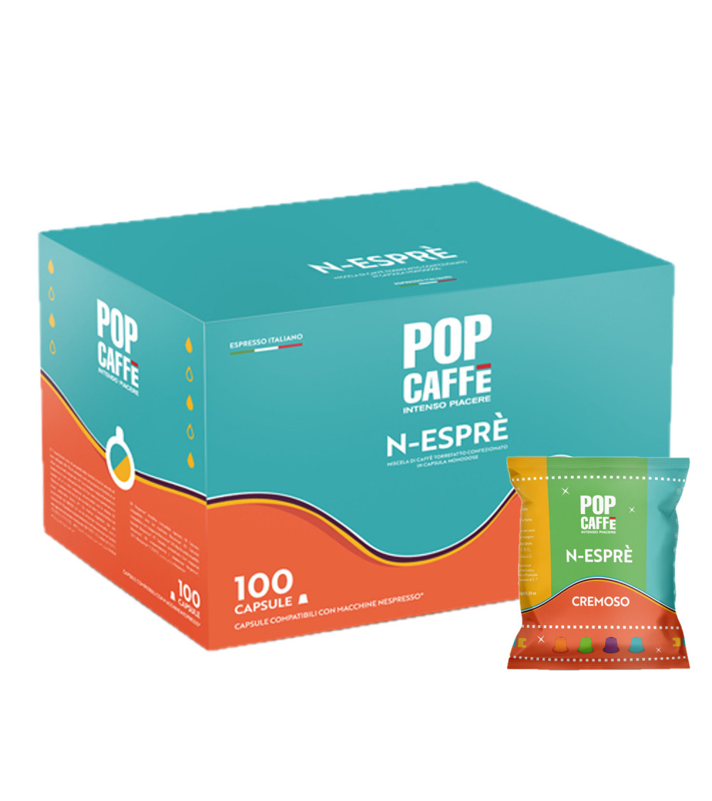 Pop Caffè 100 Capsule Nespresso Cremoso Pop Caffè 100 Capsule Nespresso Cremoso