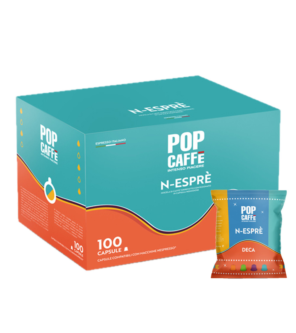 Pop Caffè 100 Capsule Nespresso Deca Pop Caffè 100 Capsule Nespresso Deca