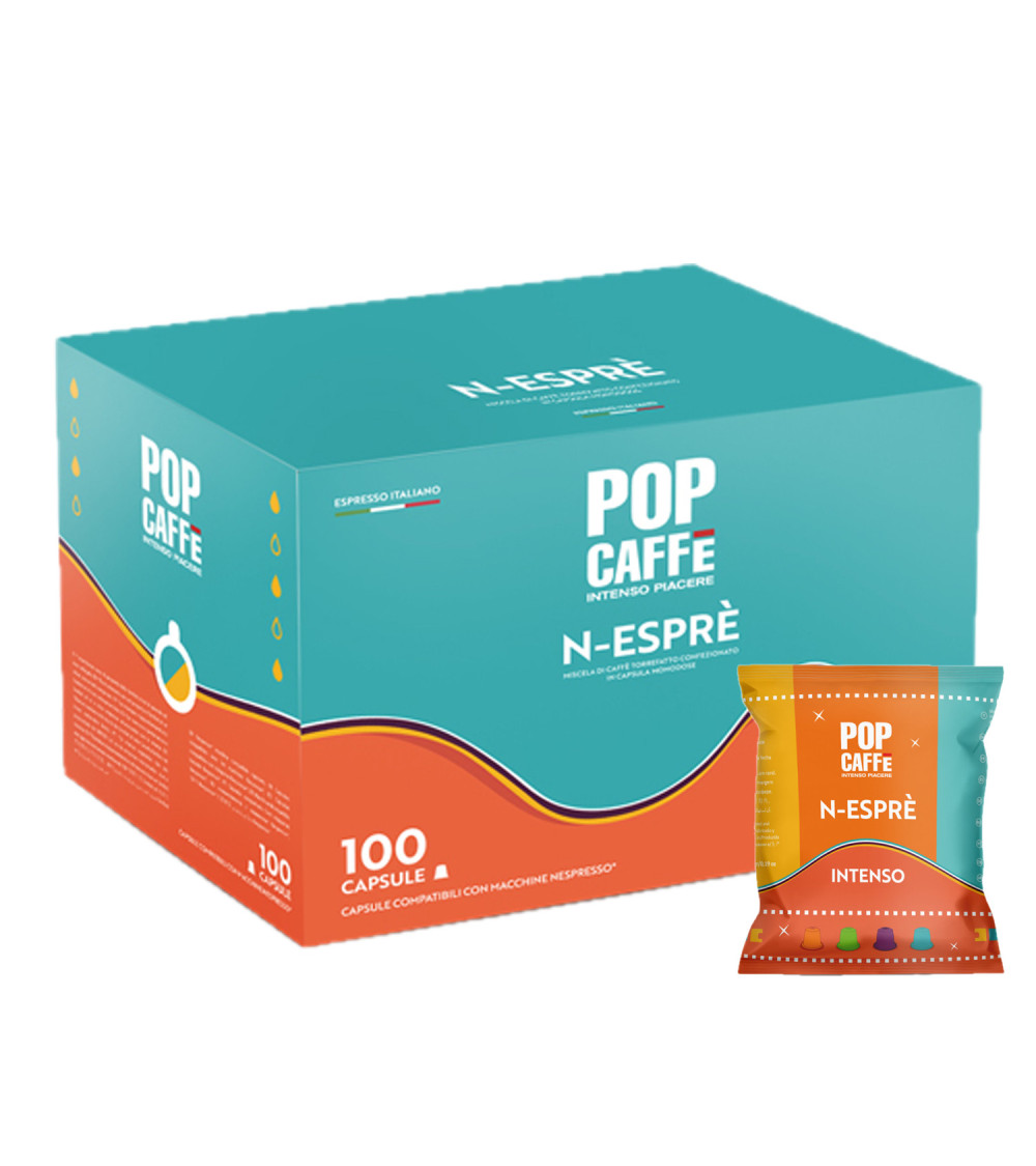 Pop Caffè 100 Capsule Nespresso Intenso Pop Caffè 100 Capsule Nespresso Intenso