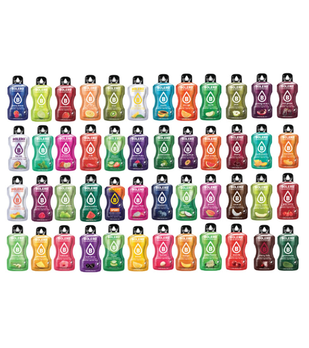 Bolero Drinks Mix 24 Gusti Assortiti Bustine da 8-9 gr Bolero Drinks Mix 24 Gusti Assortiti Bustine da 8-9 gr