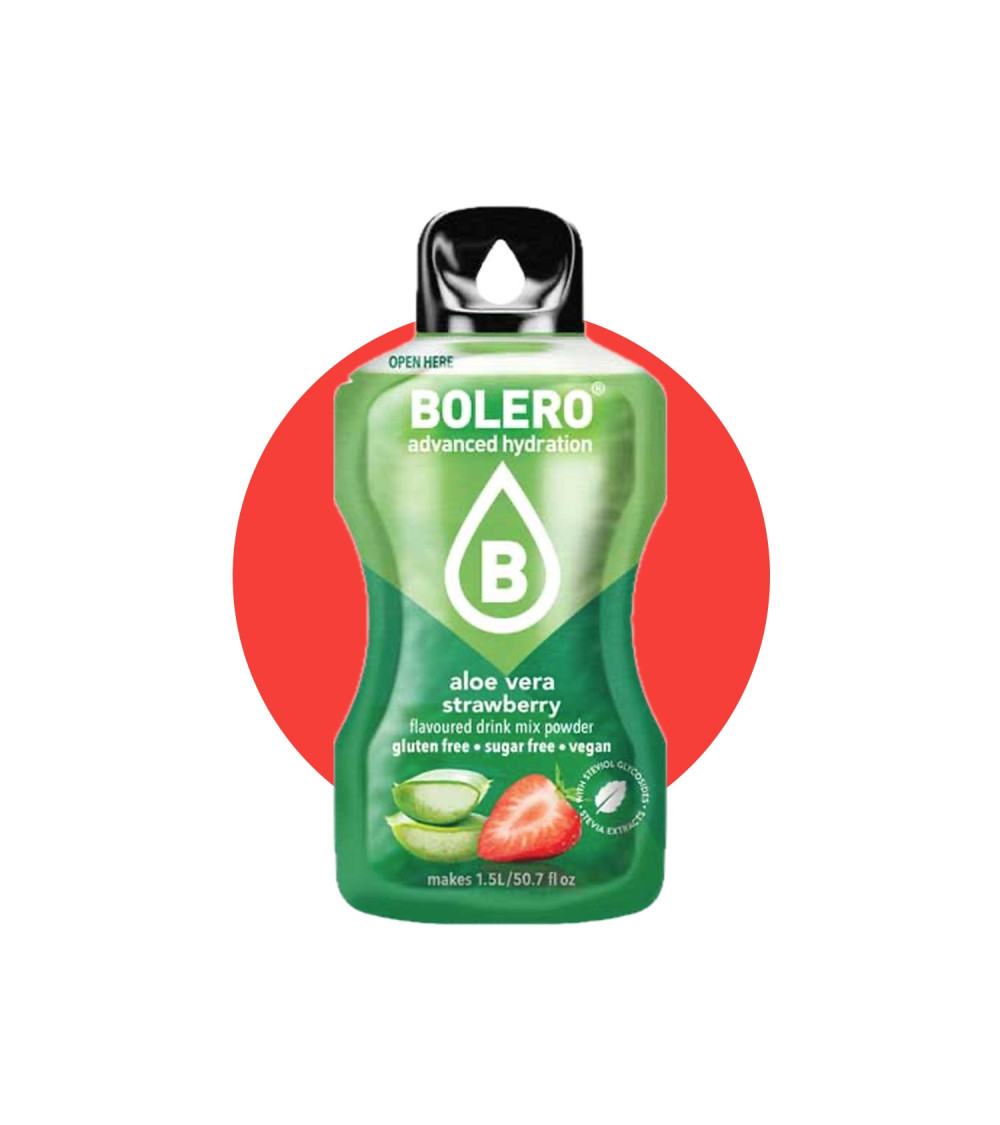 Bolero Drinks Aloe Vera Strawberry 12 Bustine da 9 gr Bolero Drinks Aloe Vera Strawberry 12 Bustine da 9 gr
