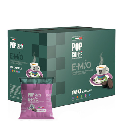 Pop Caffè 100 Capsule A Modo Mio E-Mio Arabica 70%