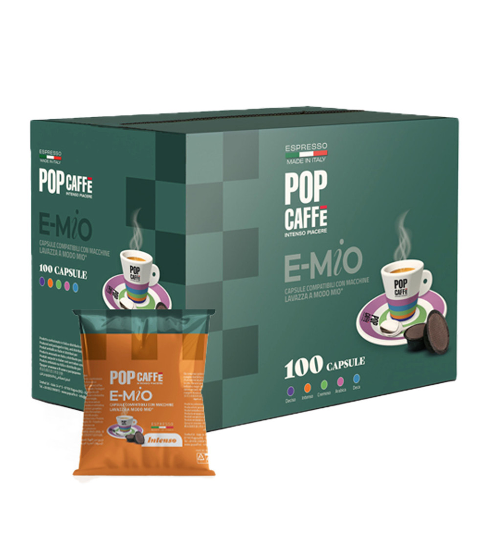Pop Caffè 100 Capsule A Modo Mio E-Mio Intenso Pop Caffè 100 Capsule A Modo Mio E-Mio Intenso