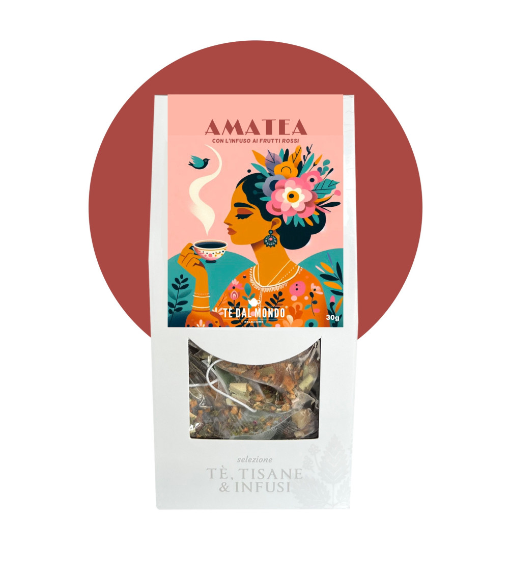 Amatea 12 Piramidi In Astuccio C/Finestra Infuso Frutti Rossi Amatea 12 Piramidi In Astuccio C/Finestra Infuso Frutti Rossi
