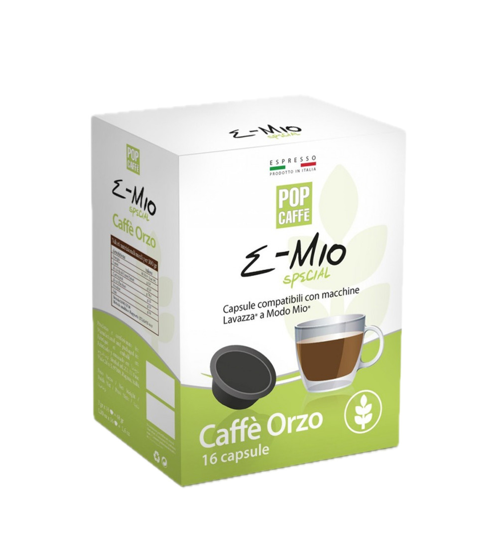 Pop Caffè 16 Capsule A Modo Mio E-Mio Orzo Pop Caffè 16 Capsule A Modo Mio E-Mio Orzo