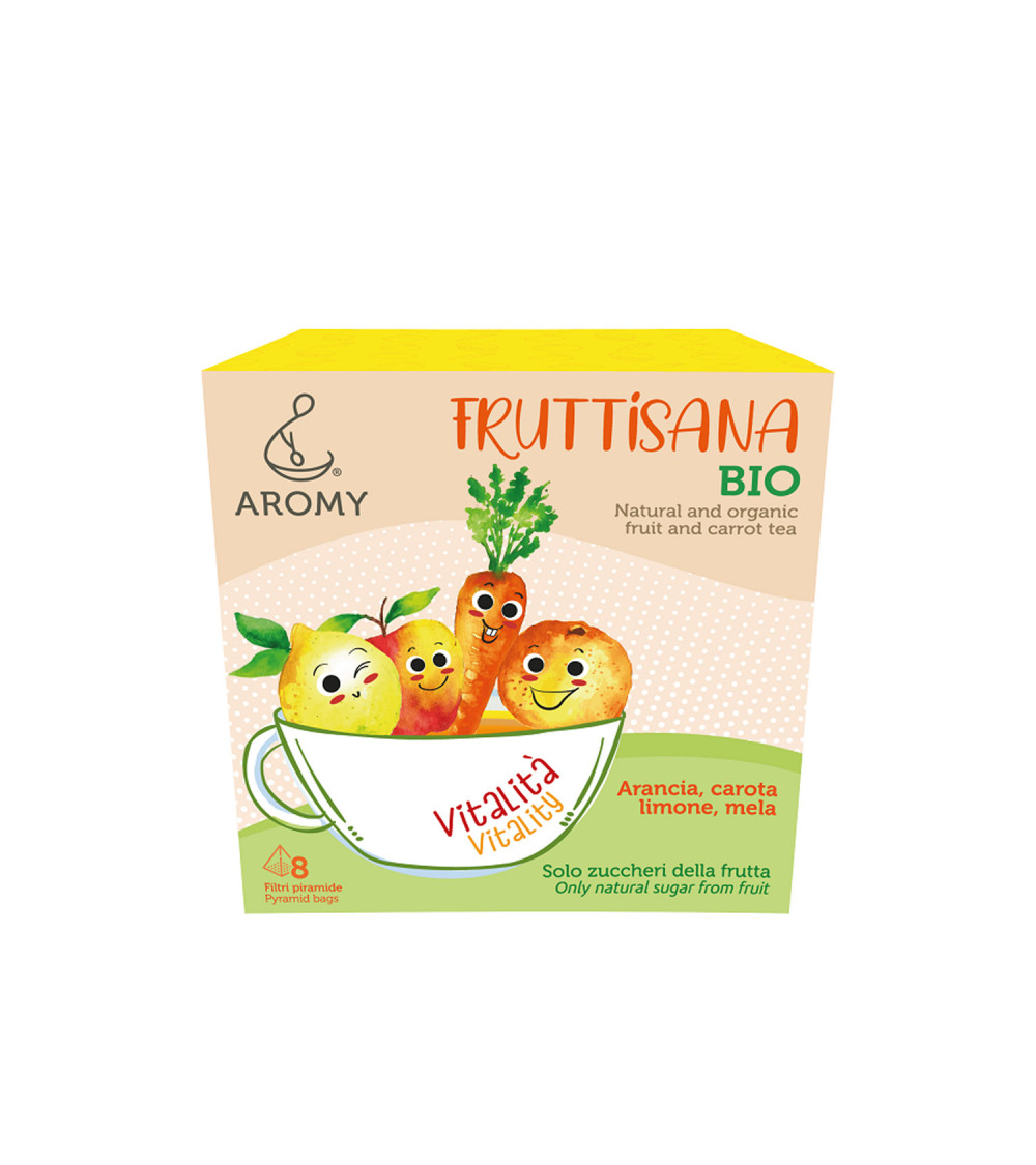 Fruttisana Bio Arancia Carota Limone & Mela 8 Filtri Fruttisana Bio Arancia Carota Limone & Mela 8 Filtri