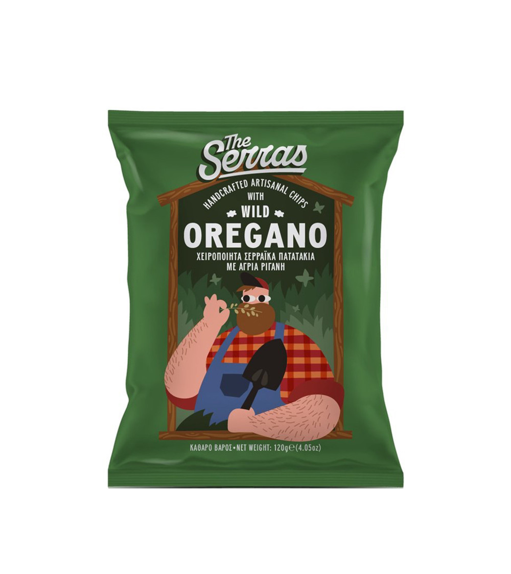 Serras Patatine Artigianali All'Origano 120 gr Serras Patatine Artigianali All'Origano 120 gr