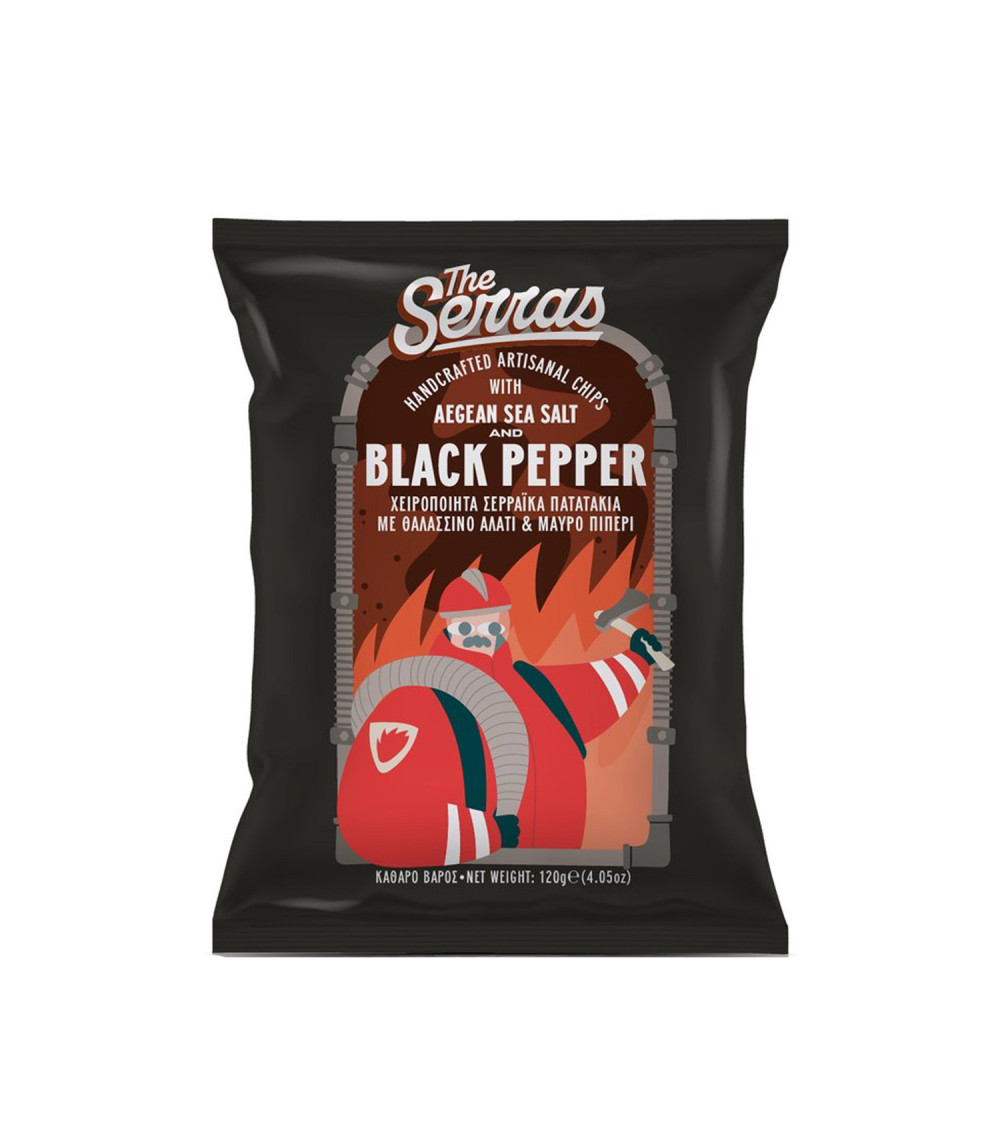 Serras Patatine Artigianali Al Pepe Nero 120 gr