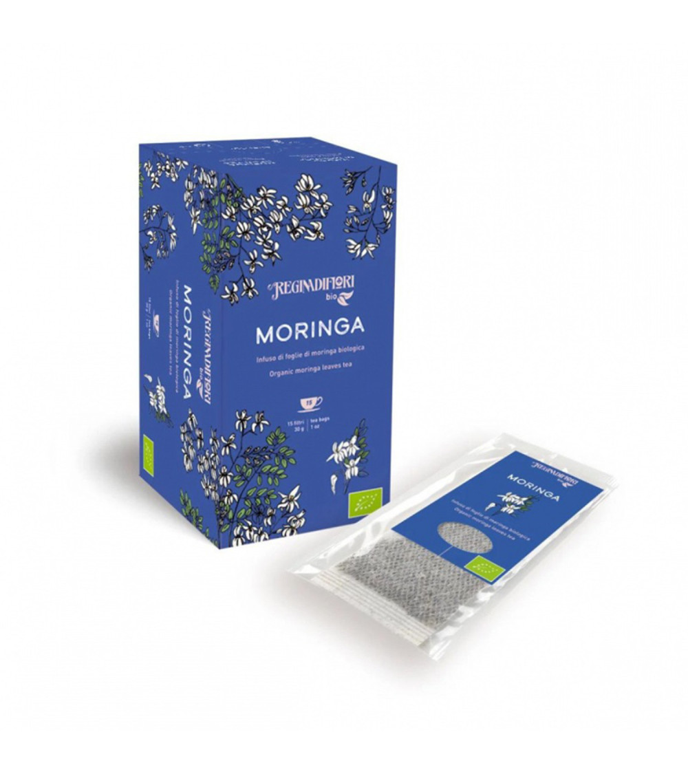 Regina di Fiori Infuso Mono Erba Foglie Di Moringa Bio 15 filtri Regina di Fiori Infuso Mono Erba Foglie Di Moringa Bio 15 filtri