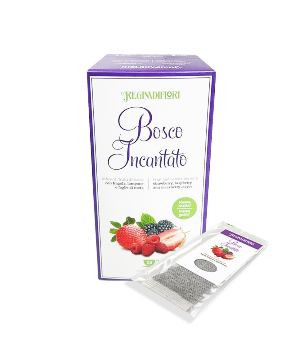 Tisana Bosco Incantato Fragola, Lampone & Foglie Di Mora 15 filtri Tisana Bosco Incantato Fragola, Lampone & Foglie Di Mora 15 filtri