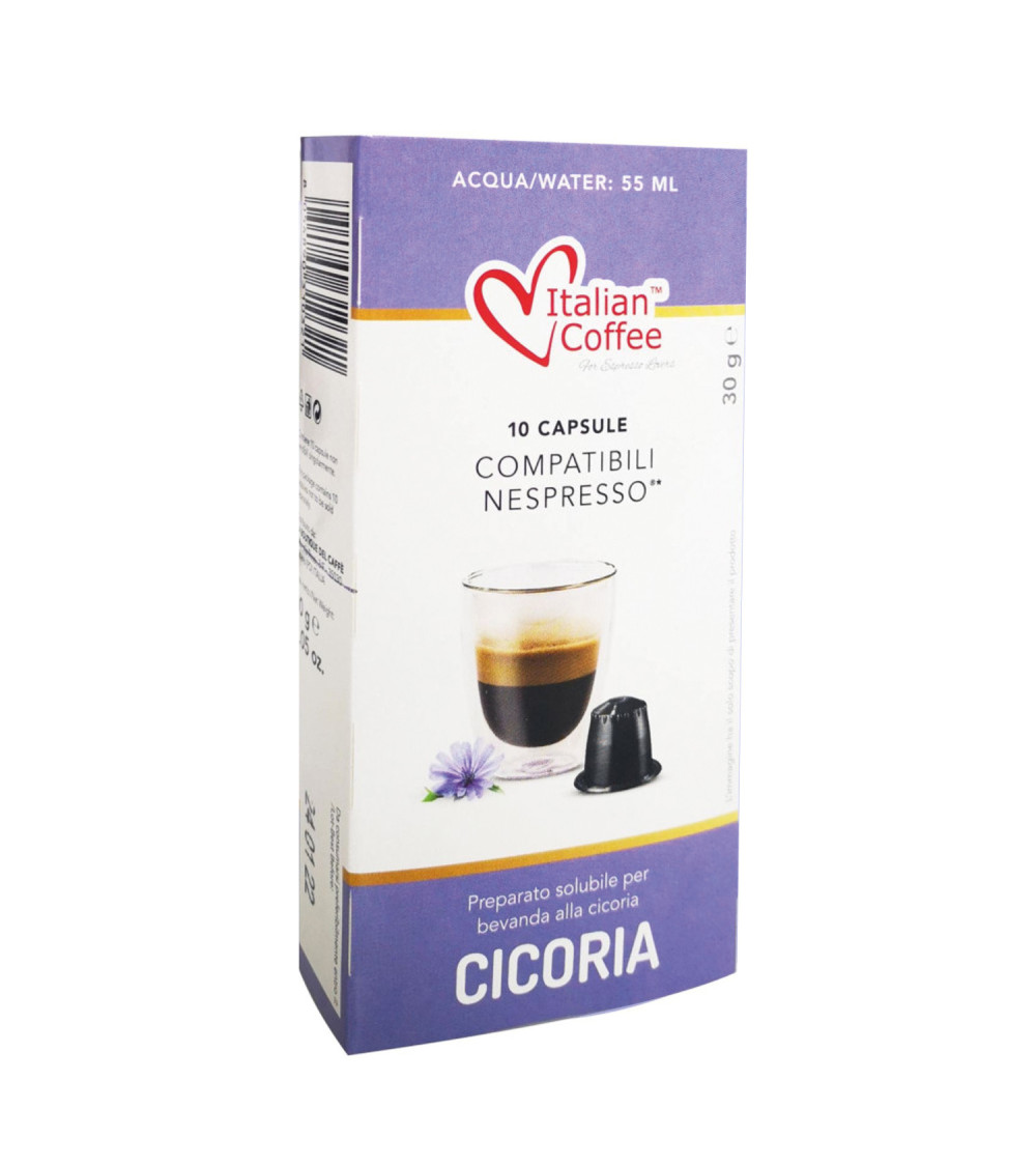 Capsule Compatibili Nespresso Cicoria, Box da 10 Capsule Compatibili Nespresso Cicoria, Box da 10