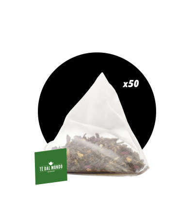 50 FILTRI PIRAMI. TAG TDM TE' BLACK CHAI - CONF. REFILL ESPOSITORE