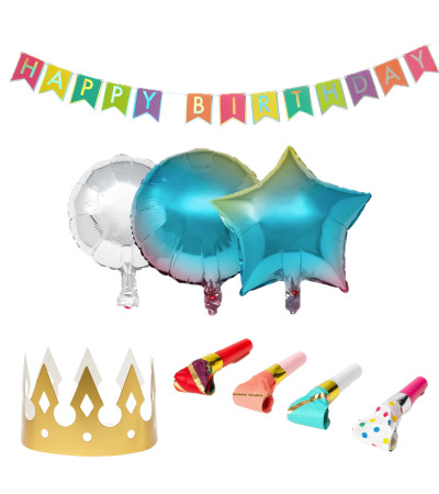 Kit Festa di Compleanno - It's Party Time 12 pz
