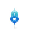 Candela per Torta - Happy Birthday Candle Blue - 8