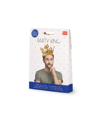 Corona Gonfiabile Gold Party King