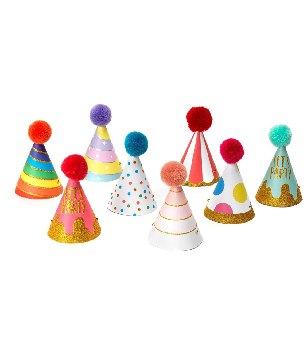 Set di 8 Cappellini da Festa - The Party Is On Set di 8 Cappellini da Festa - The Party Is On