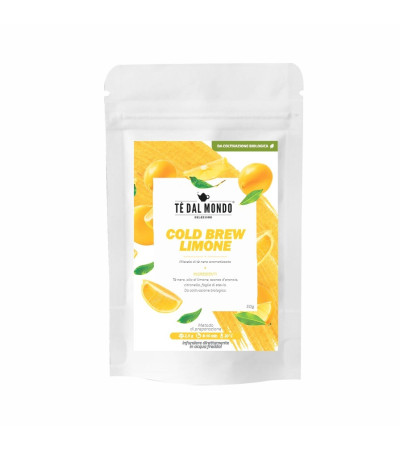 Cold Brew Tè Nero al Limone 50gr in Doypack Bianca