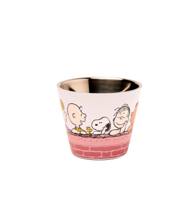 Quy Cup Tazzina Espresso Acciao Inox Snoopy Muretto 90ml