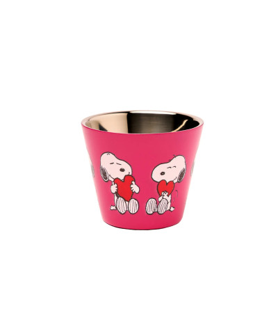 Quy Cup Tazzina Espresso Acciao Inox Snoopy Love 90ml