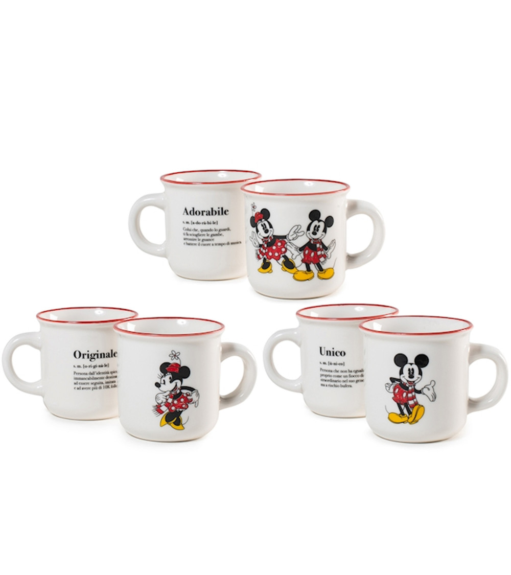 6 Tazzine s/p Disney Mickye/Minnie cc140 6 Tazzine s/p Disney Mickye/Minnie cc140