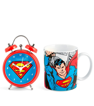 Mug PCL Superman + Sveglia in Gift Box