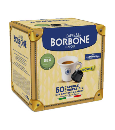 Caffè Borbone Dolce Gusto 50 Capsule miscela Decaffeinata
