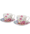 Set 2 Mugs  June  Collezione Fiori Classici in Gift Box 270ml