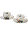 Tazzine Caffè con piattino  July  linea Fiori Classici Gift Box 2pz