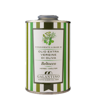 Condimento Olio EXV aromatizzato alle Erbe Beltocco Lattina 0.25l