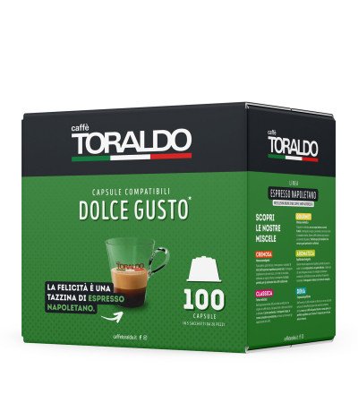 Caffè Toraldo 100 Capsule Dolce Gusto Miscela Classica