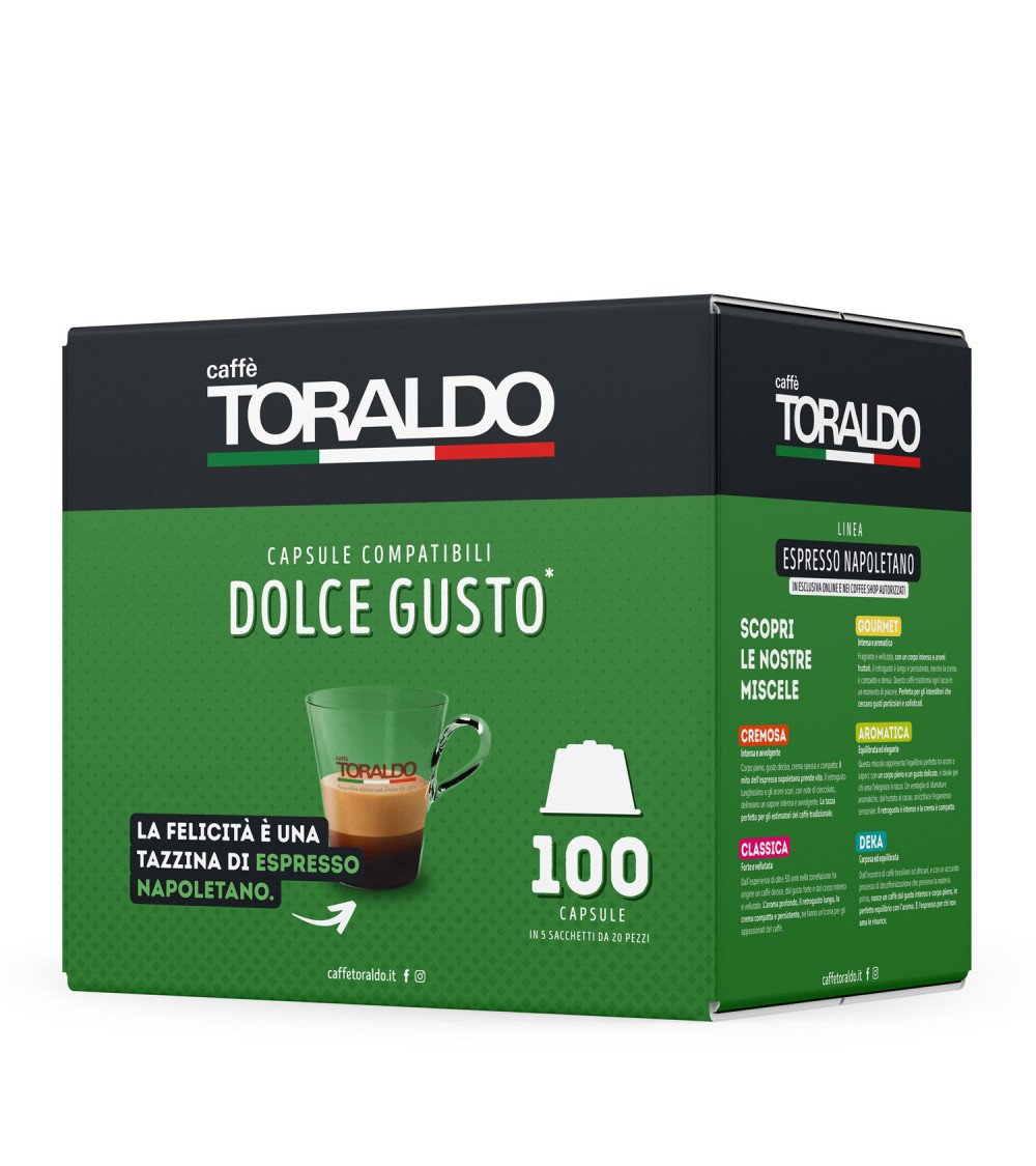 Caffè Toraldo 100 Capsule Dolce Gusto Miscela Classica