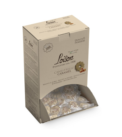 Loison Dispenser Biscotto mono Canestrello Caramel da 200pz - 1250gr