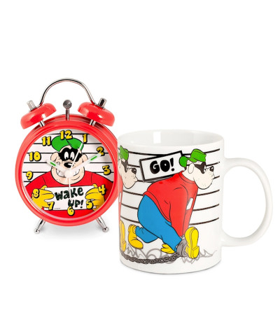 Morning Set  Banda Bassotti  Mug + Sveglia in Gift Box Disney