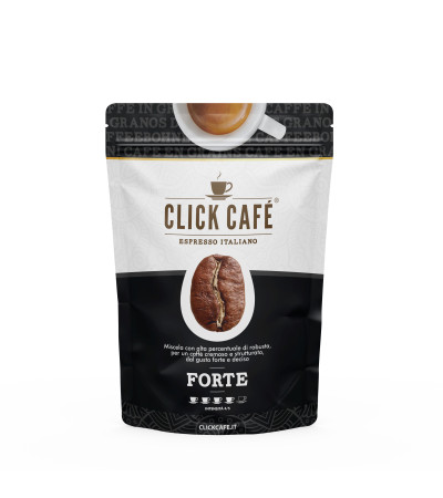  Click Café - Caffè in Grani miscela Forte Sacchetto da 1 Kg