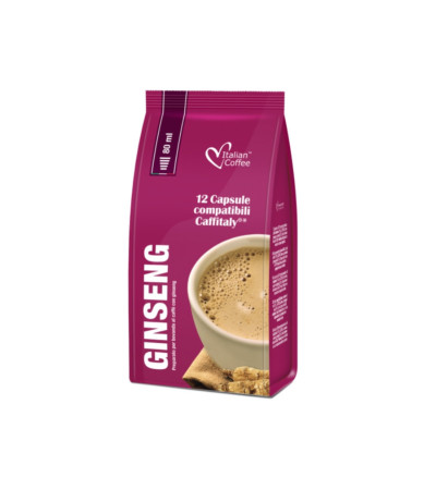 SACCHETTO 12 CAPSULE CAFFE'AL GINSENG COMPATIBILI CAFFITALY