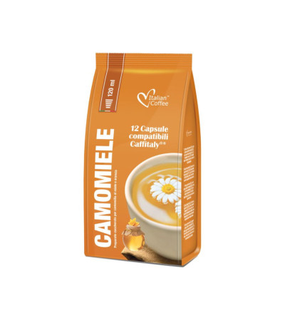 SACCHETTO 12 CAPSULE CAMOMILLA E MIELE COMPATIBILI CAFFITALY